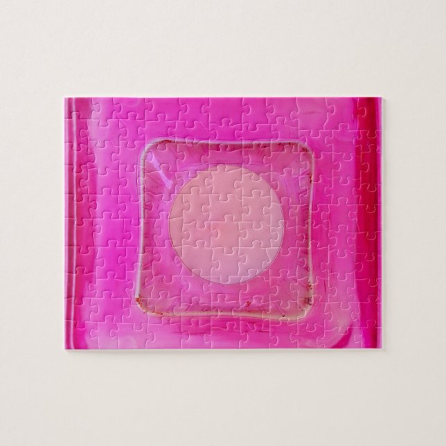 Ljus, Söt Rosa Kärlek Candlelight Pussel (Horisontell)