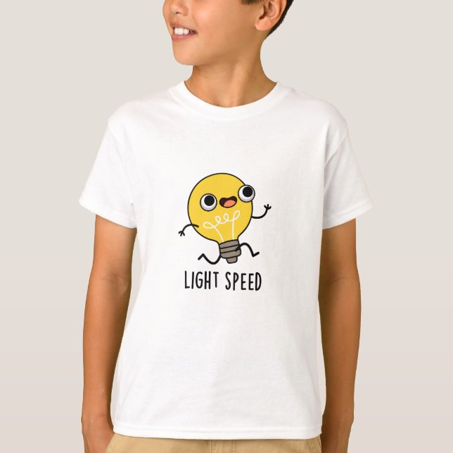 Ljus Speed (lätt hastighet vid körning av bulb Pun T Shirt (Framsida)