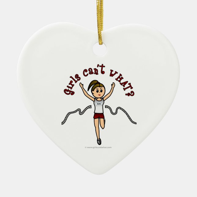 Ljus Springer i Red Uniform Julgransprydnad Keramik (Framsidan)