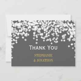 Ljus Star Ljus Gult Grått Tack Kort