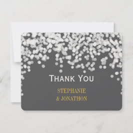 Ljus Star Ljus Gult Grått Tack Kort