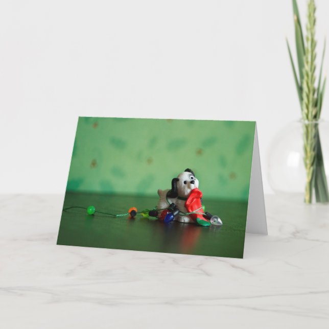 Ljus, Stocking, Action! Julkort Helgkort (Framsida)