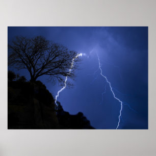 ljus - stormig natt poster