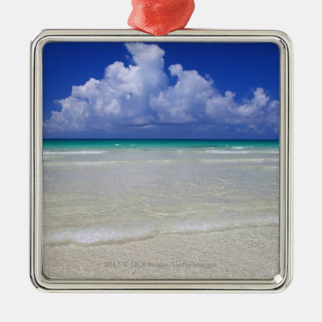 Ljus strand julgransprydnad metall (Framsidan)