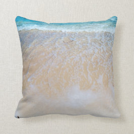 Ljus strandmakro kudde