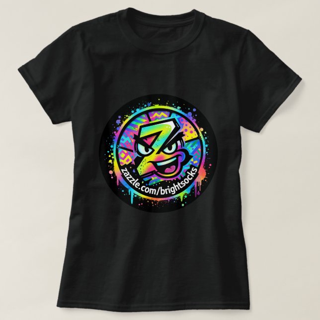 Ljus Strumpor Z Logotyp T Shirt (Design framsida)