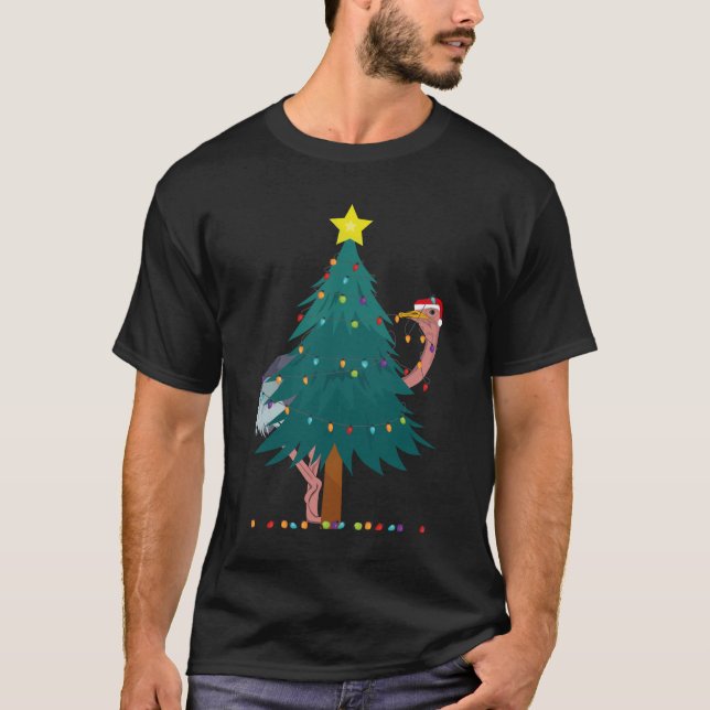 Ljus Struts rolig jul T Shirt (Framsida)