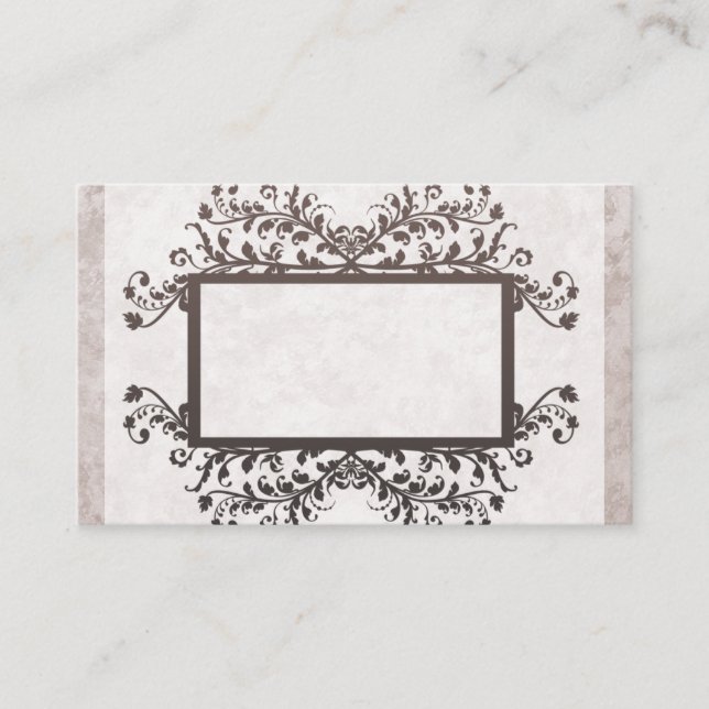 Ljus Tan Marble Affärskorts Larger Visitkort (Framsida)