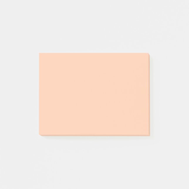 Ljus tangerine färg post-it block (Framsida)