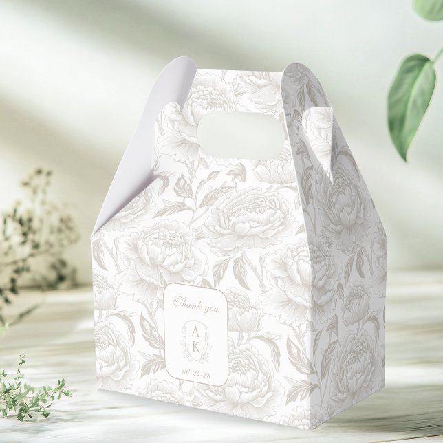Ljus Taupe Monogram Topp Kineseri Pioner Presentaskar (Skapare uppladdad)