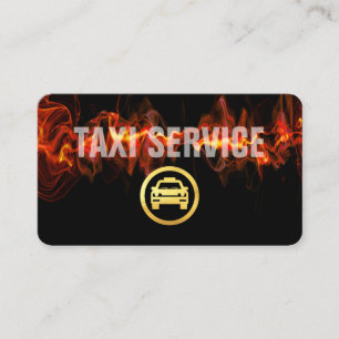 Ljus Taxitjänst Blixtsnabb Service Visitkort