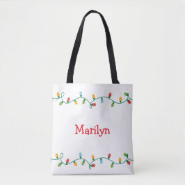 Ljus Tote Bag #HolidayZ Tygkasse