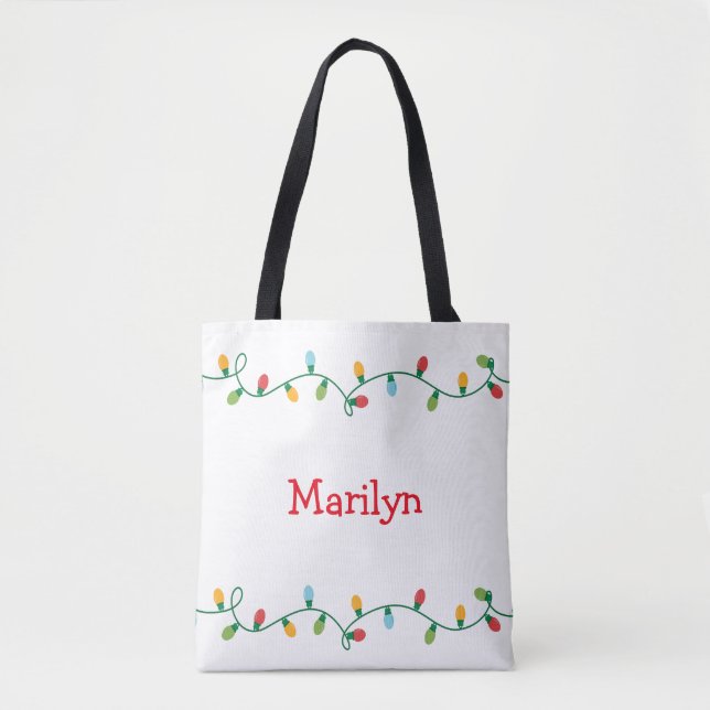 Ljus Tote Bag #HolidayZ Tygkasse (Framsida)