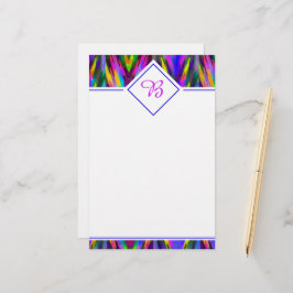 Ljus tribal chevron brevpapper