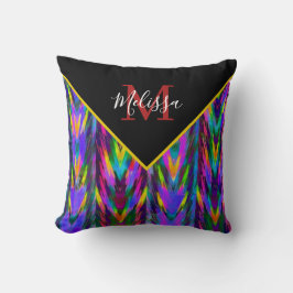 Ljus tribal-chevron personlig kudde