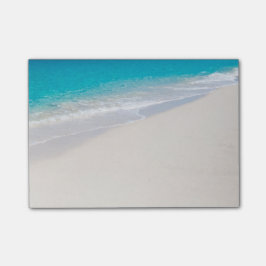 Ljus tropisk strand post-it block