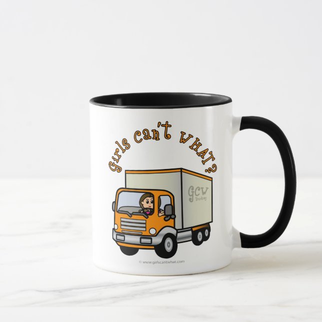 Ljus Trucker flicka Mugg (Höger)