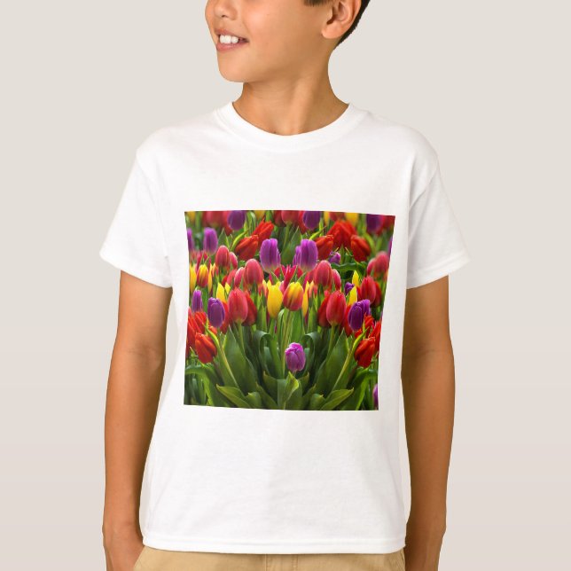Ljus Tulips T Shirt (Framsida)