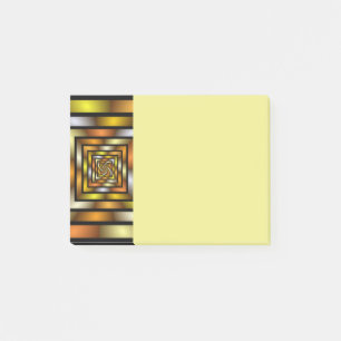 Ljus tunnel Färgrik Trippy Fraktal Grafisk Post-it Block