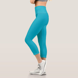 ljus turkos, högmidjade leggings