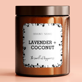 Ljus | Tvål | Kvadratisk etikett för honungsproduk