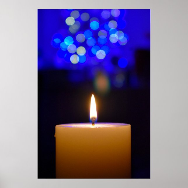 ljus under blått ljus poster (Framsidan)