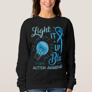 Ljus upp blå Autism I Bära Blue för medvetenhet T Shirt