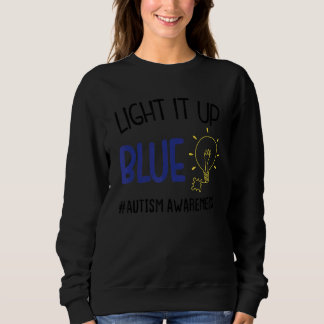 Ljus upp blå Autism I Bära Blue för medvetenhet T Shirt