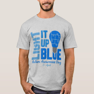 Ljus upp Blått Autism Awareness Shirt, Autism Aw T Shirt