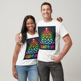 Ljus upp den! - Rainbow Julgran T-Shirt