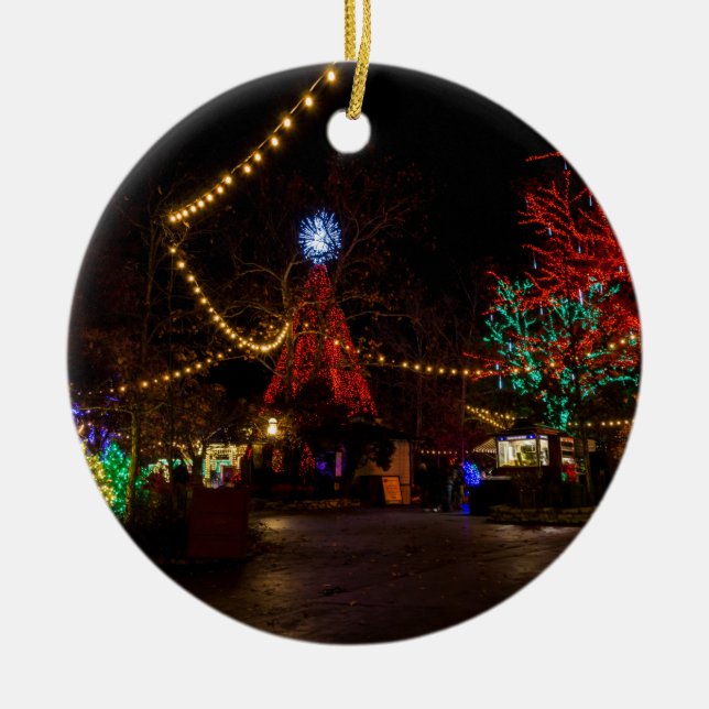 Ljus upp det till jul julgransprydnad keramik (Framsidan)