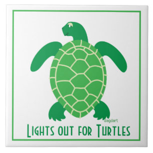 Ljus ut för Turtles Kakelplatta