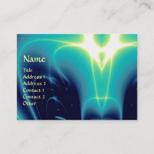 LJUS VÅGAR, Aqua Blue, TUrquase,Teal,White Visitkort