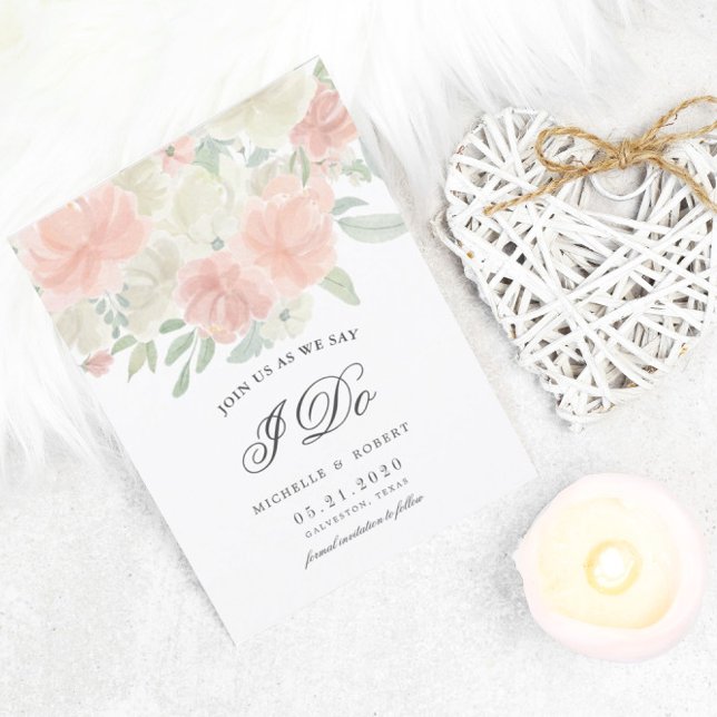 Ljus vår blommigt Foto Spara datum Inbjudningar (Skapare uppladdad)