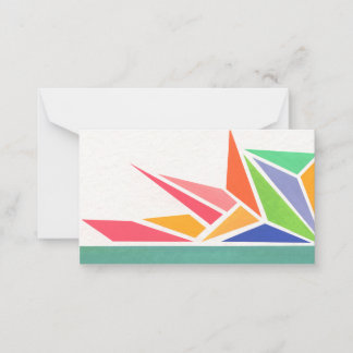 Ljus vårfärger anteckningskort