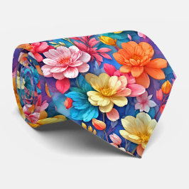 Ljus vattenfärg Blommig Bouquet Siden Slip Slips