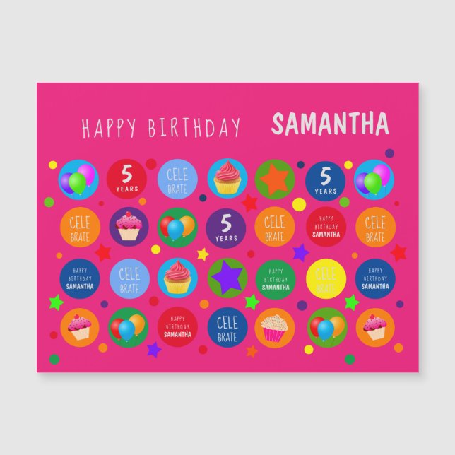 Ljus,Vibrant och färgstark - alla åldrar Grattis p (Framsida)