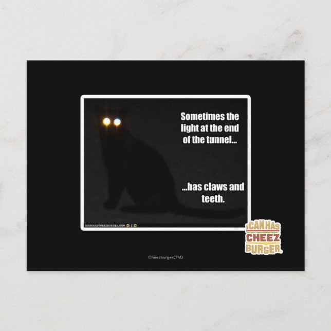 Ljus vid tunneln vykort (Framsida)