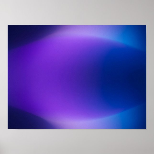 Ljus Violett Blå Gradient Abstrakt Affisch (Framsidan)