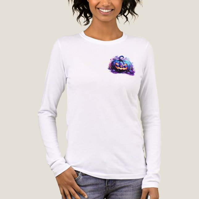 Ljus Violett Pumpa T Shirt (Framsida)