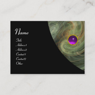 LJUS VORTEX AMETHYST gult lila grått svart Visitkort