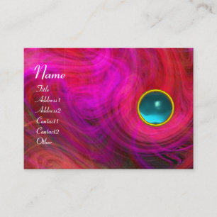 LJUS VORTEX AQUAMARINE rosa lila red gult Visitkort