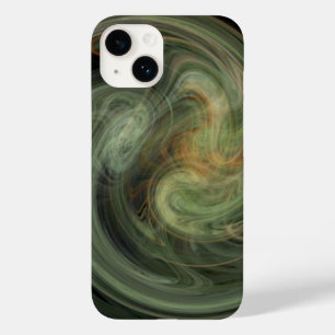 LJUS VORTEX/ Orange Grått Abstrakt Fractal Vågar
