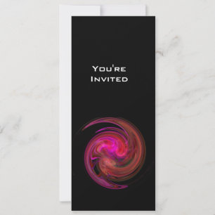 LJUS VORTEX rosa röd violett lila svart Inbjudningar