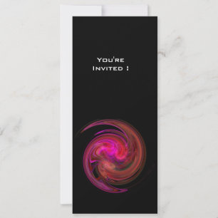 LJUS VORTEX rosa röd violett lila svart Inbjudningar