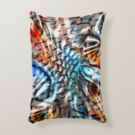 Ljus, vriden färgad sammet eller vriden smuts prydnadskudde