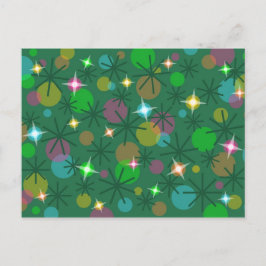 Ljus-vykort för jul helg vykort