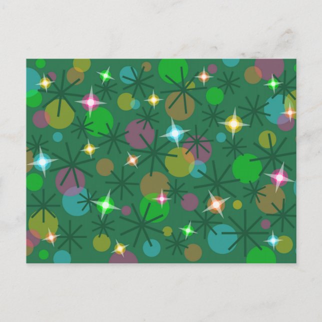 Ljus-vykort för jul helg vykort (Framsida)