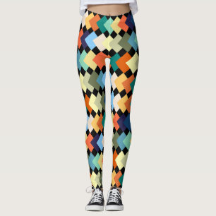 Ljusa Färgader Leggings