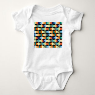 Ljusa Färgader T Shirt
